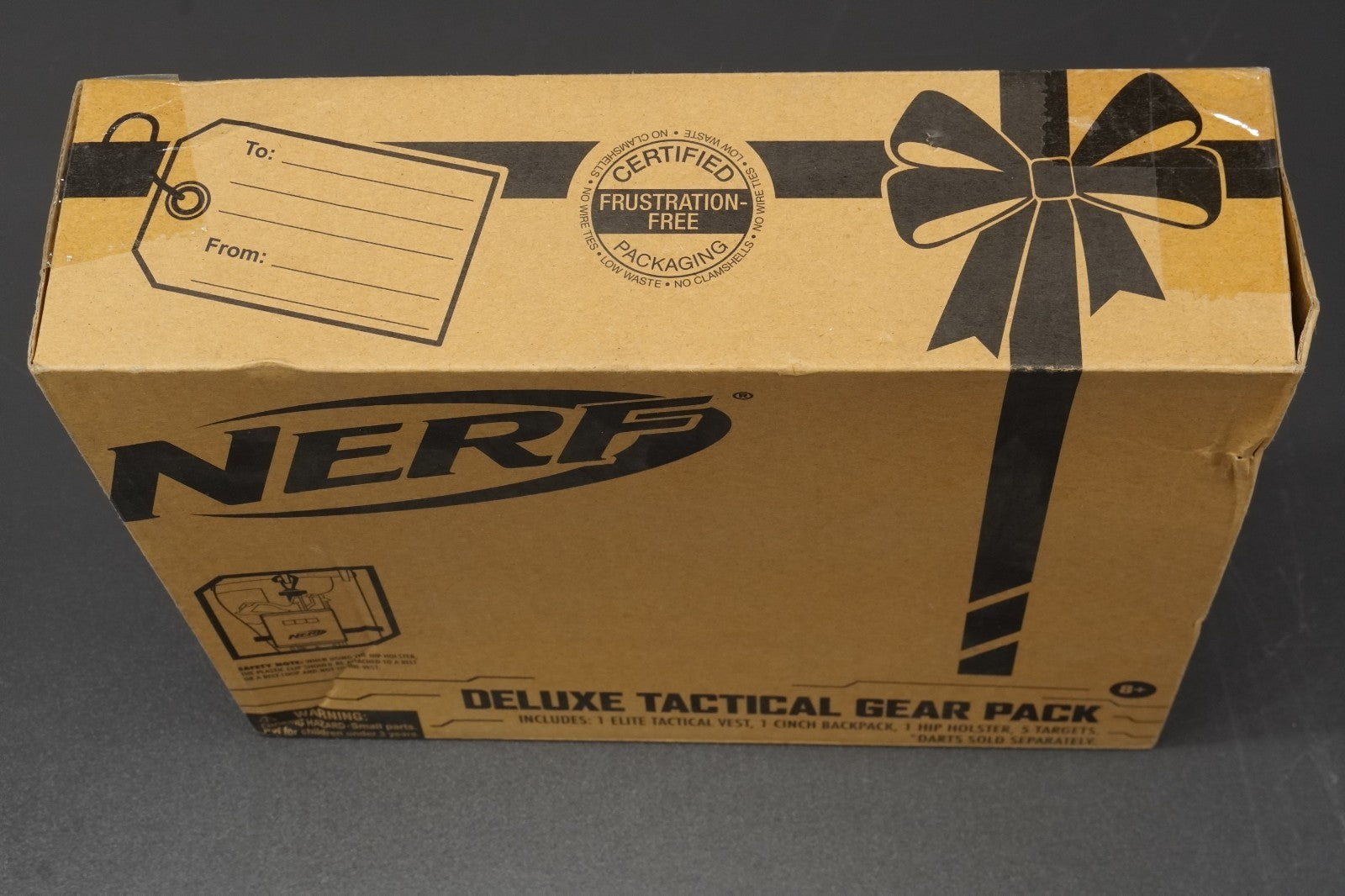 Nerf Tactical Gear Pack Deluxe Set Vest Hip-Holster Backpack Targets