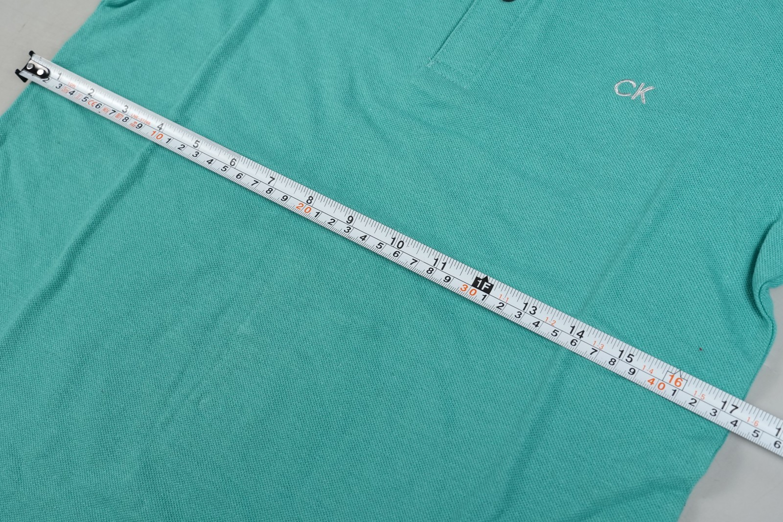 Calvin Klein Kids Polo T-Shirt Turquoise Size: Kids M (10-12yo) Short Sleeve