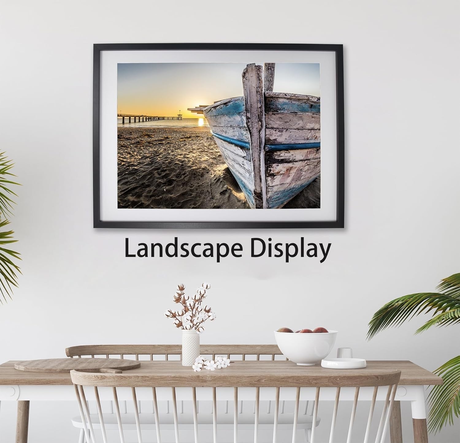 50x70cm Black Picture Frames Set of 3 with Mounts for 40x60cm, 70x50cm Poster