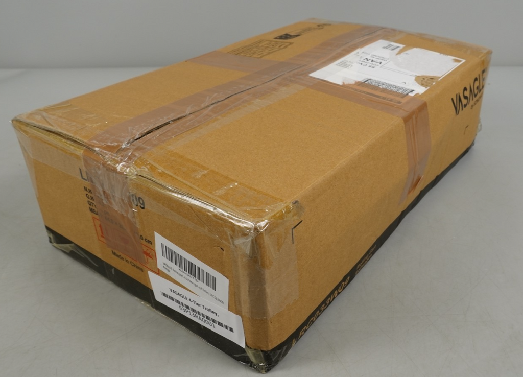 4-Tier Trolley Space-Saving Kitchen Cart with Castors 22x45.5x77cm