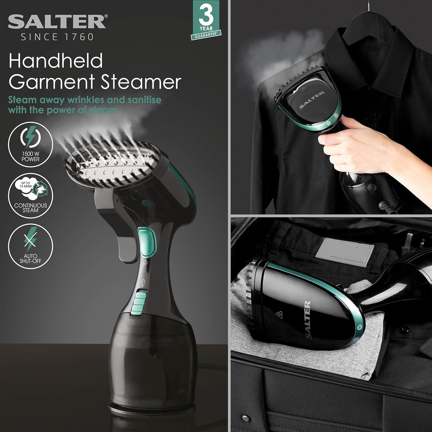 Portable Clothes Steamer Handheld Garment Steamer 1500W