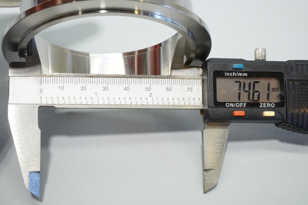 3.0" Inch Exhaust Clamp Kit Stainless V Band V-Band Set Heavy Duty Clamp Kit 2pc