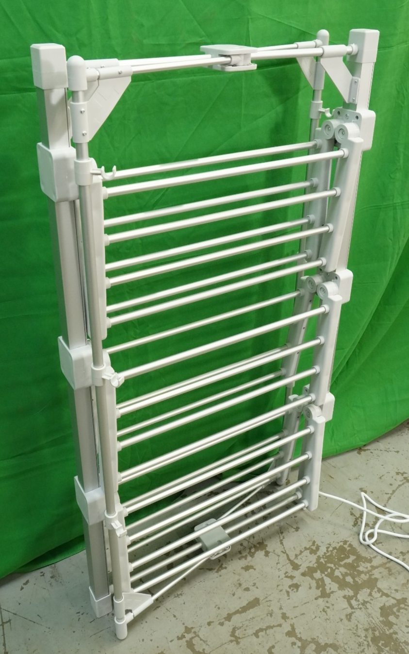 Electric Heated Clothes Airer 3-Tier Dryer Rack with 24 Heated Bars