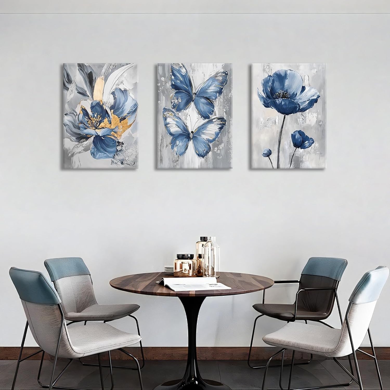 3pcs Canvas Art Prints with Frame 40x60cm Wall Decor Ready to Hang Set of 3