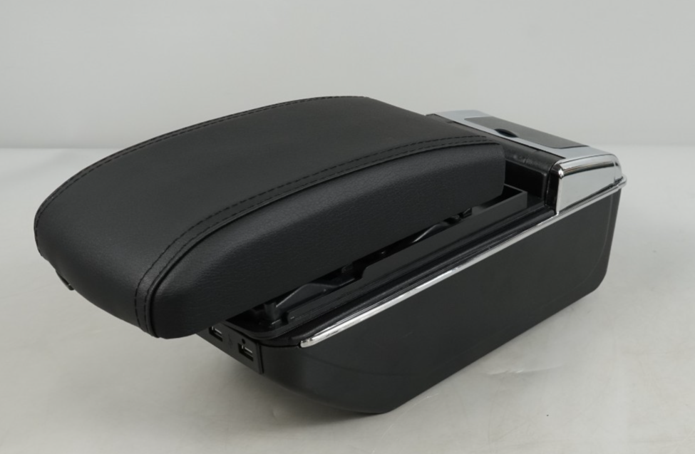 Car Armrest Storage Box with USB Ports for VW Polo MK5 (6R)/VW Vento 2010-2017