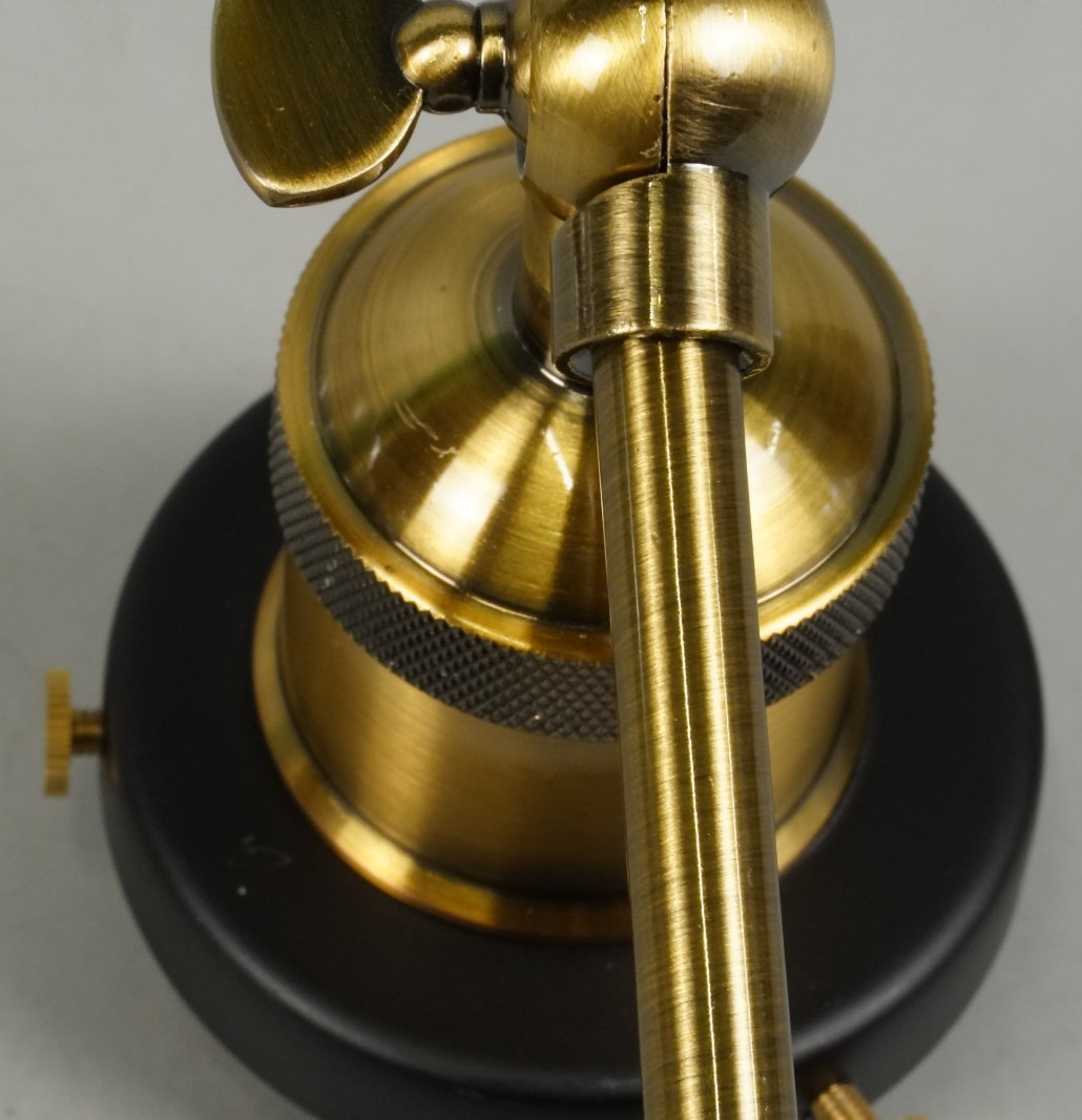 Wall Light Sconce Fitting with Clear Glass Globe Black and Gold Industrial