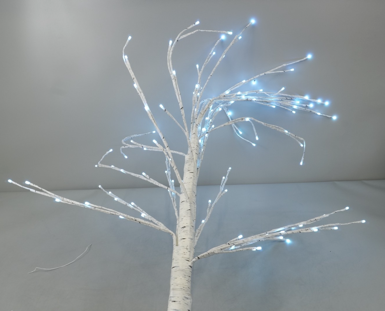 Artificial Birch Tree Lighted 6FT Colour Changing LED Lights Timer White