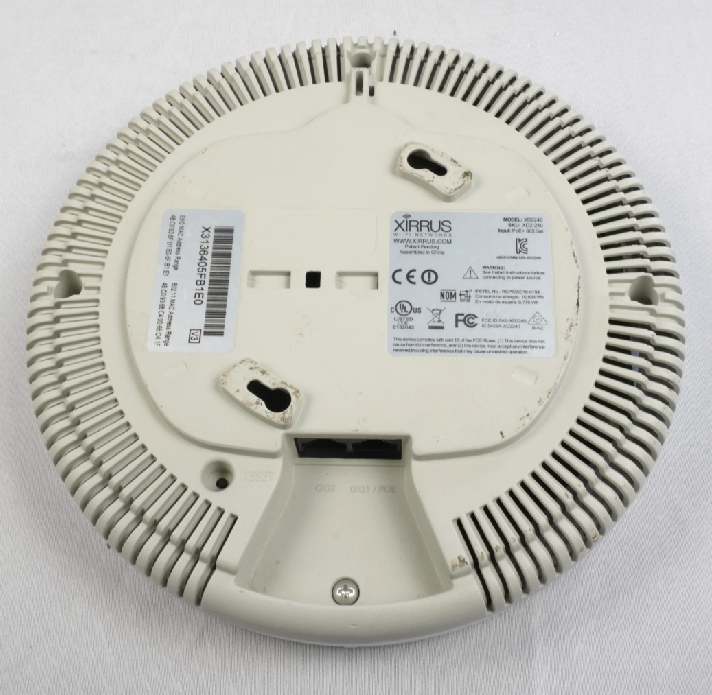 WiFi Access Point Extender High Density Dual Band XIRRUS XD2240 802.11ac XD2-240