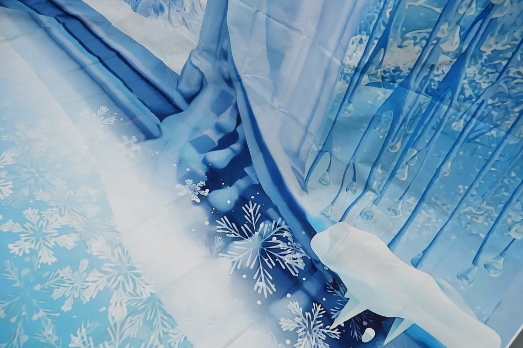 Frozen Photography Backdrop Winter Wonderland Background Photo Booth Prop 4.5-3m