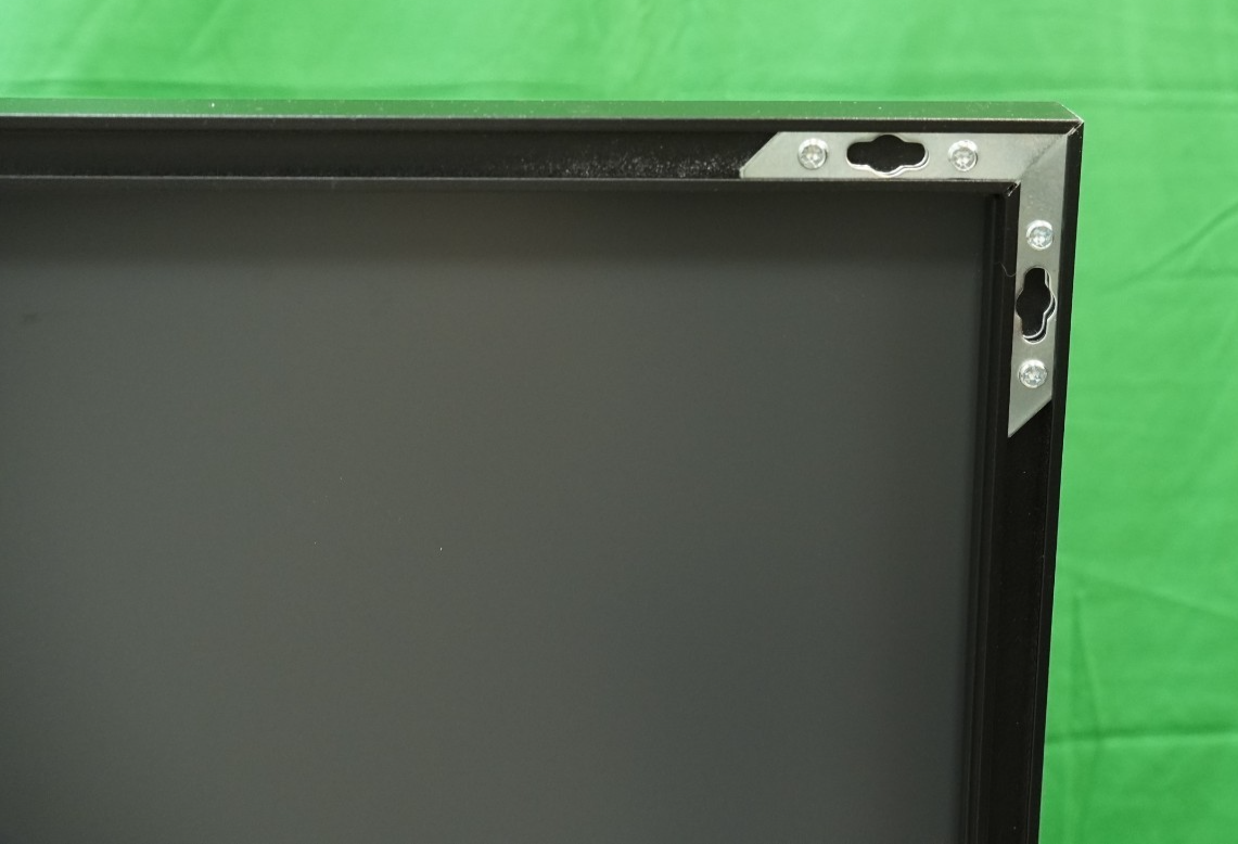 Full Length Mirror 140x50cm Free Standing Floor Mirror Black Aluminum Frame