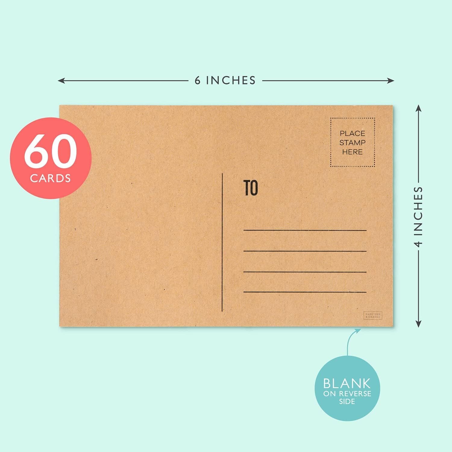 Post Cards Craft 4x6 Blank 300gsm Make Your Own Printable Mailing Postcards 60pc