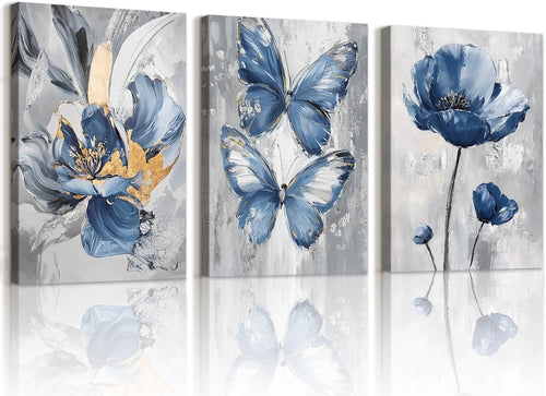 3pcs Canvas Art Prints with Frame 40x60cm Wall Decor Ready to Hang Set of 3