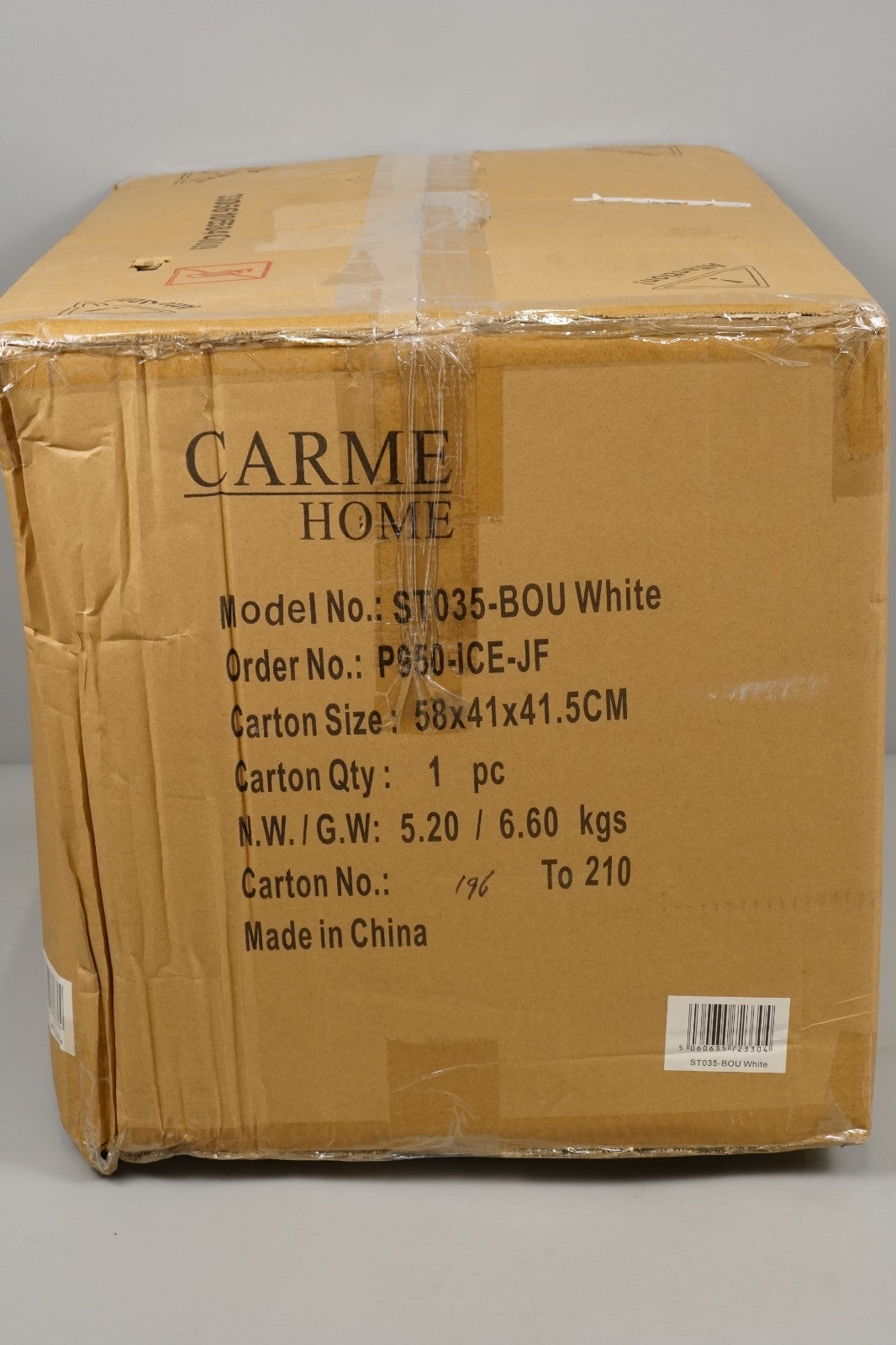 Cassie Ivory Bouclé Stool for Bedroom Living Room Accent Home Decoration Carme