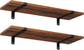 Floating Shelves set of 2 Decorative Retro Style Maximum Load 15 kg 60x20x7cm