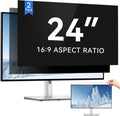 2x24in Privacy Screen Protector Anti Glare UV Blue Light PC Computer Monitor16:9