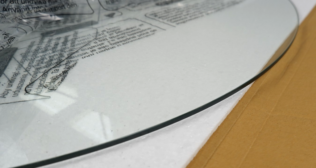 Coffee Table Marble Style Living Room Table Tempered Glass Modern Black Frame