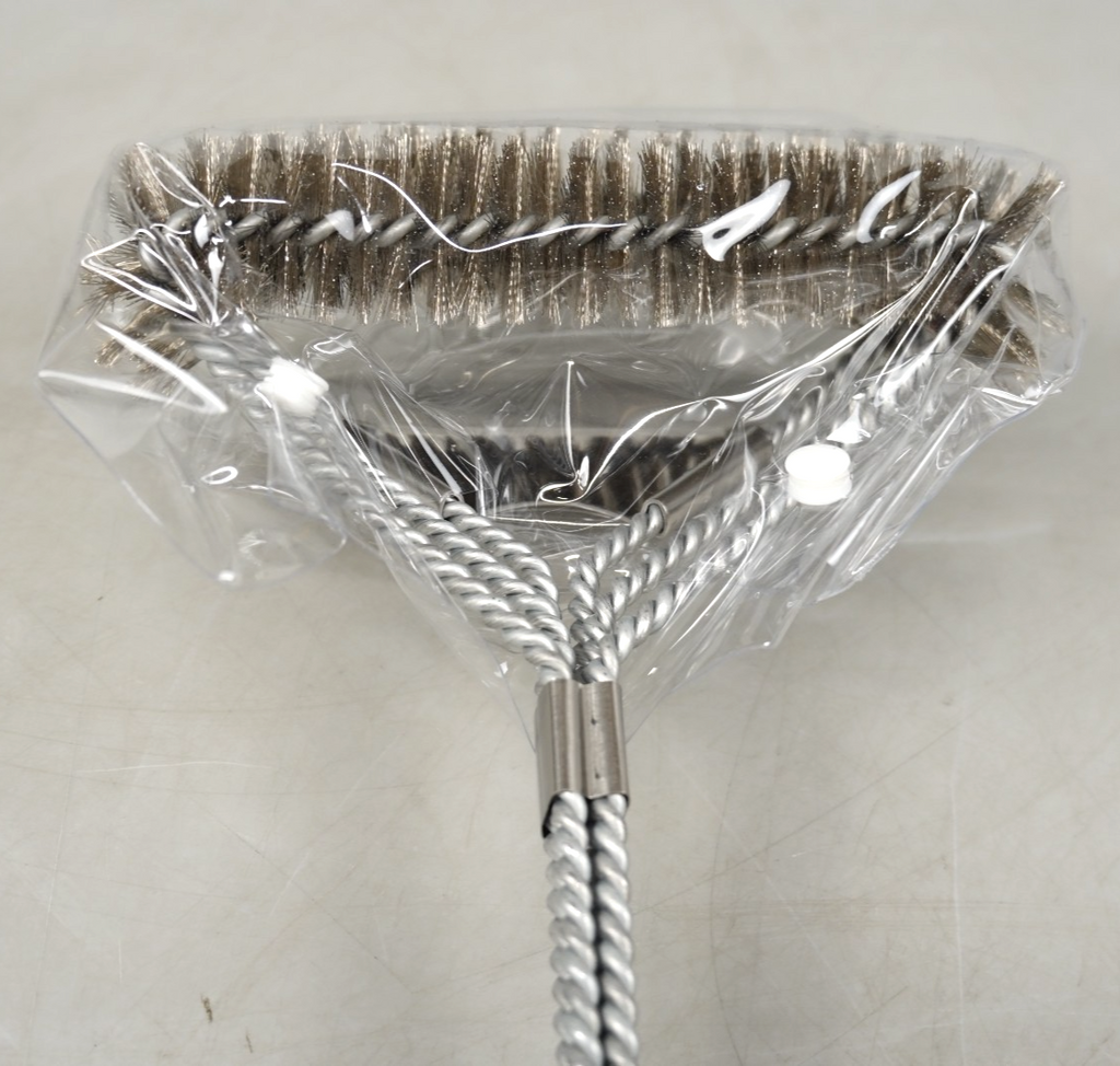 BBQ Grill Brush With Scraper Mountain Grillers Bristle Free Grill Brush