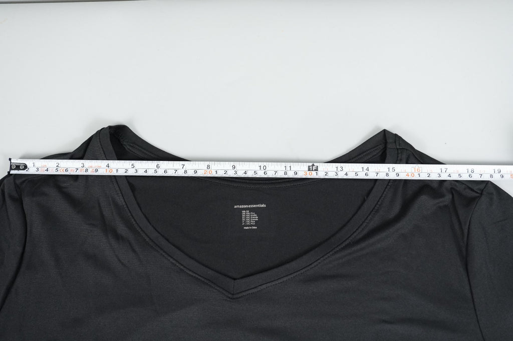 XXL Women's Shirt T-Shirt Tech Stretch Short-Sleeve V-Neck Multipacks Amazon Ess