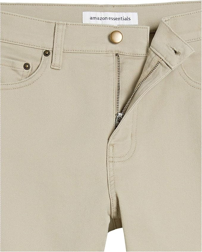 31W29L Men's Comfort Stretch Slim-Fit Jean - Light Khaki Brown - Amazon Essentia