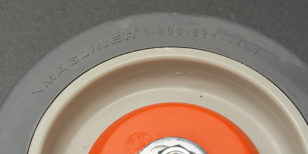 5" x 1-1/4" Polyurethane Replacement Swivel Caster with Brake Magliner 131020B