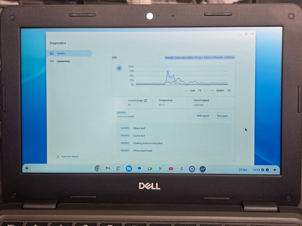 Laptop PC DELL Chromebook 3100 P29T Intel Celeron N4020 No Battery No Charger 2