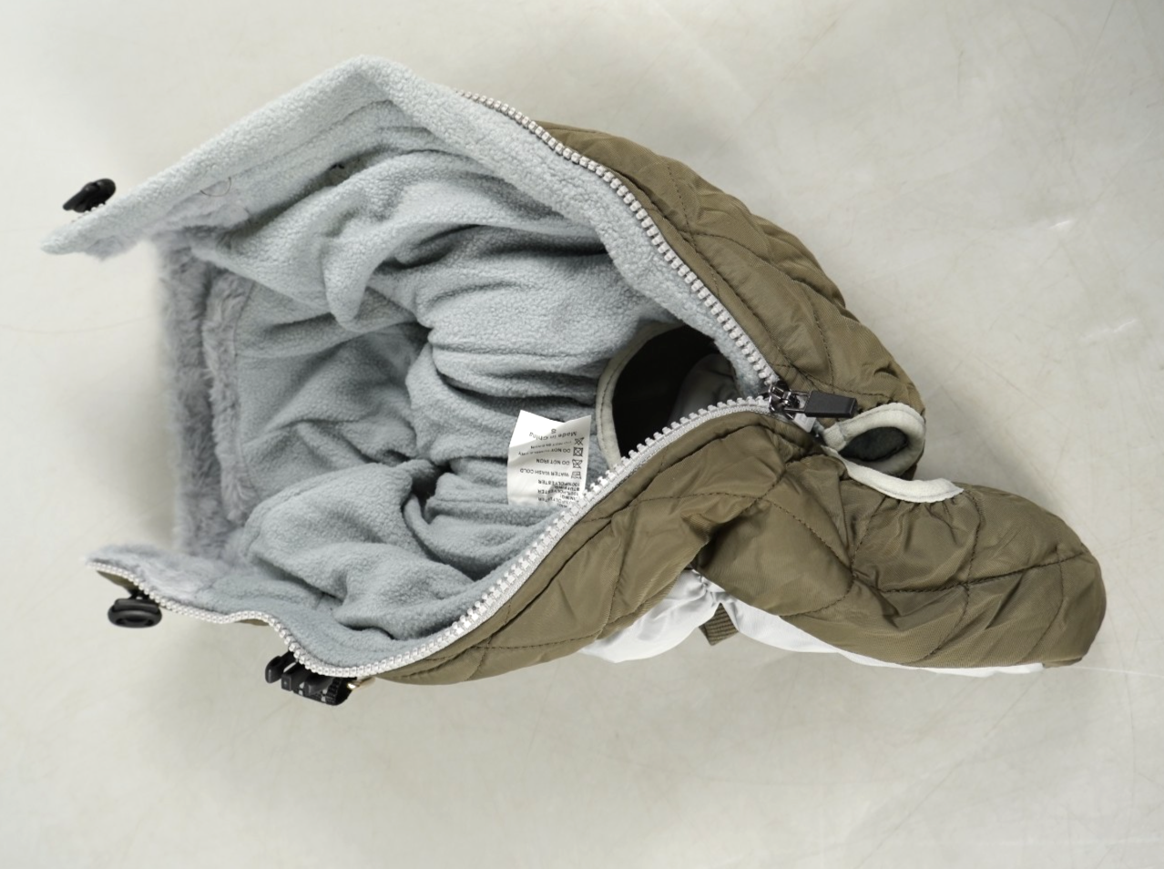 Dog Coat with Harness Warm Dog Windproof Winter Puffer Coat Fleece Small Dogs