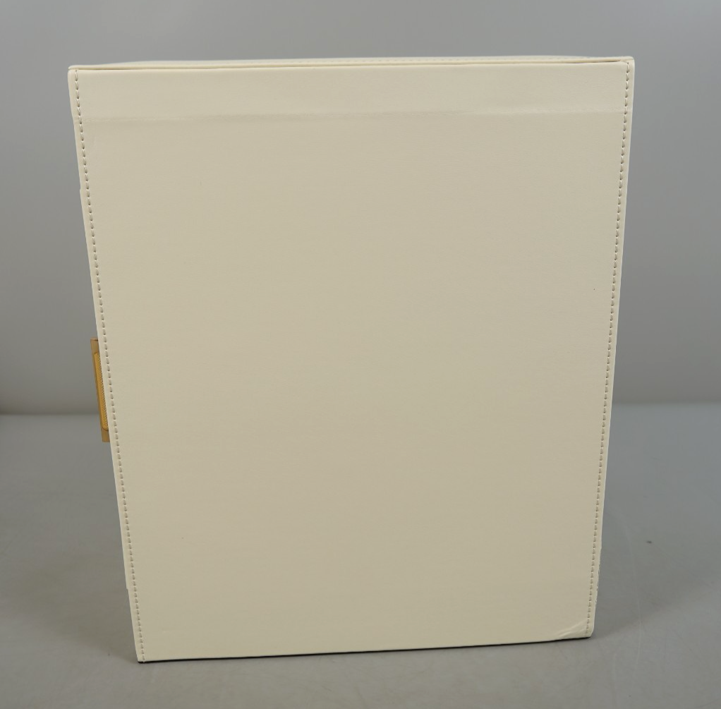 Jewellery Box with Glass Window 5-Layer Jewellery Organiser Gold Cream