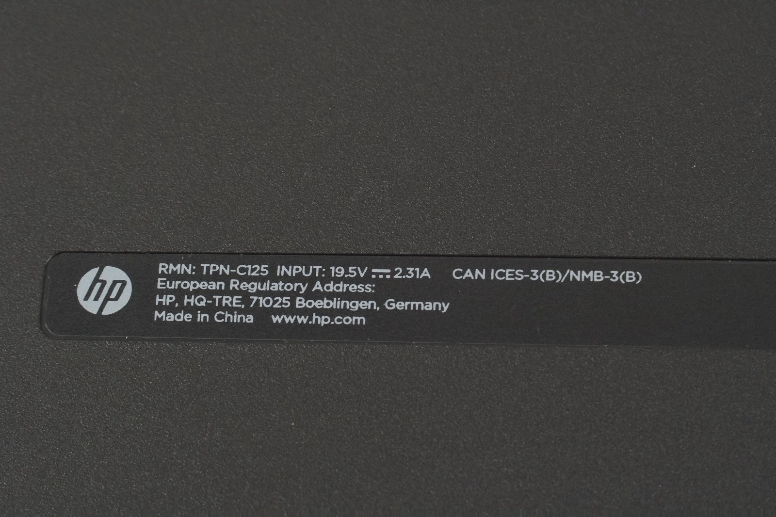 HP TPN-C125 15.6in Laptop Core i3 5005U 2GHz 4GB RAM 128GB SSD NO BATTERY