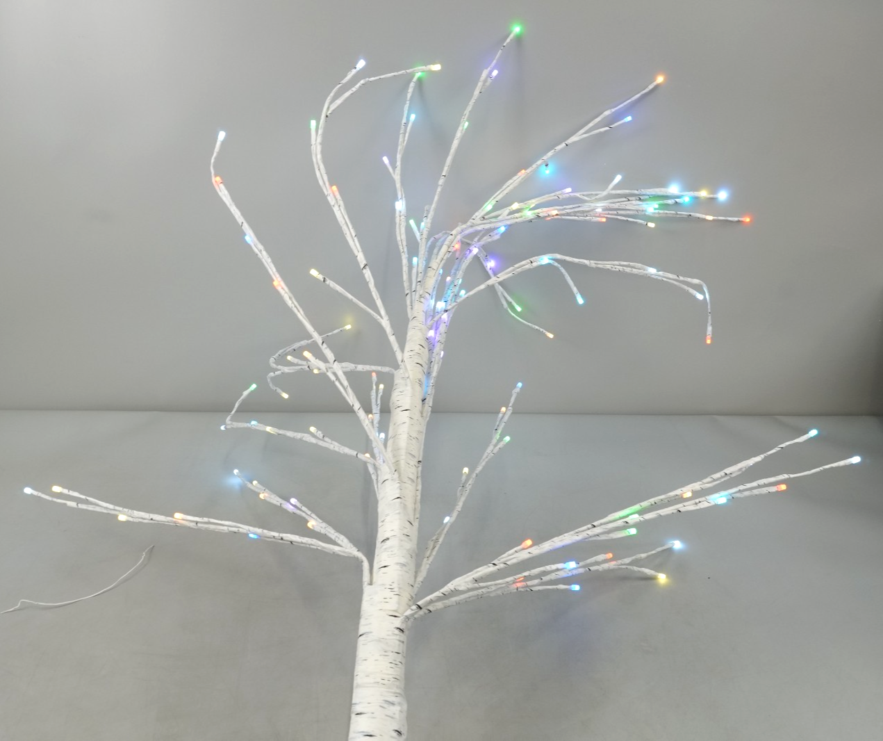 Artificial Birch Tree Lighted 6FT Colour Changing LED Lights Timer White