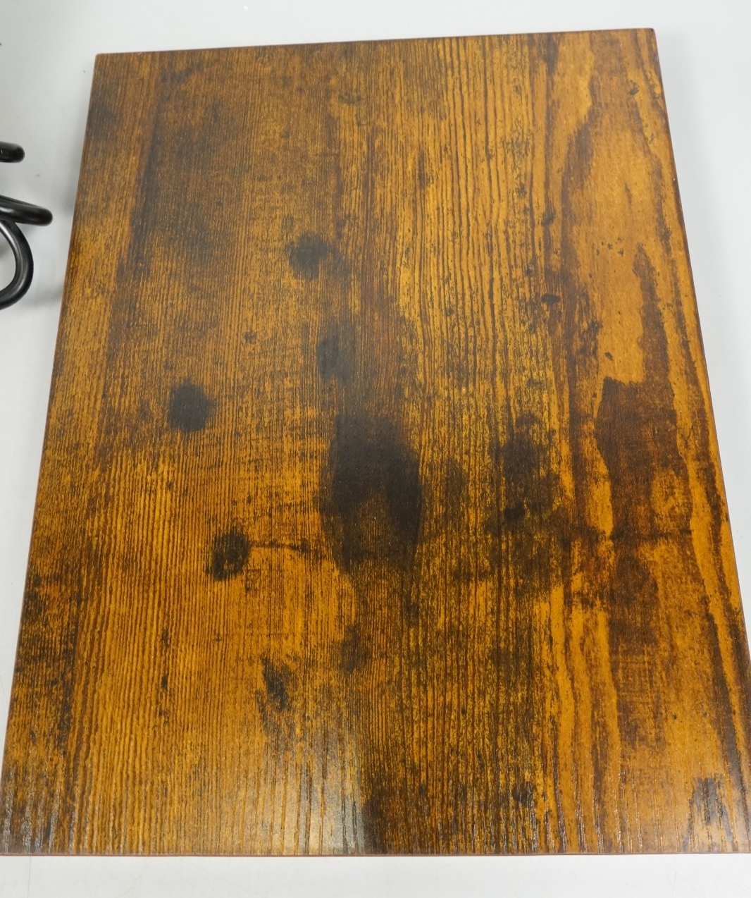 Charging Station Side Table Slim Narrow Bedside Table w 2 AC Outlets & 2 USB