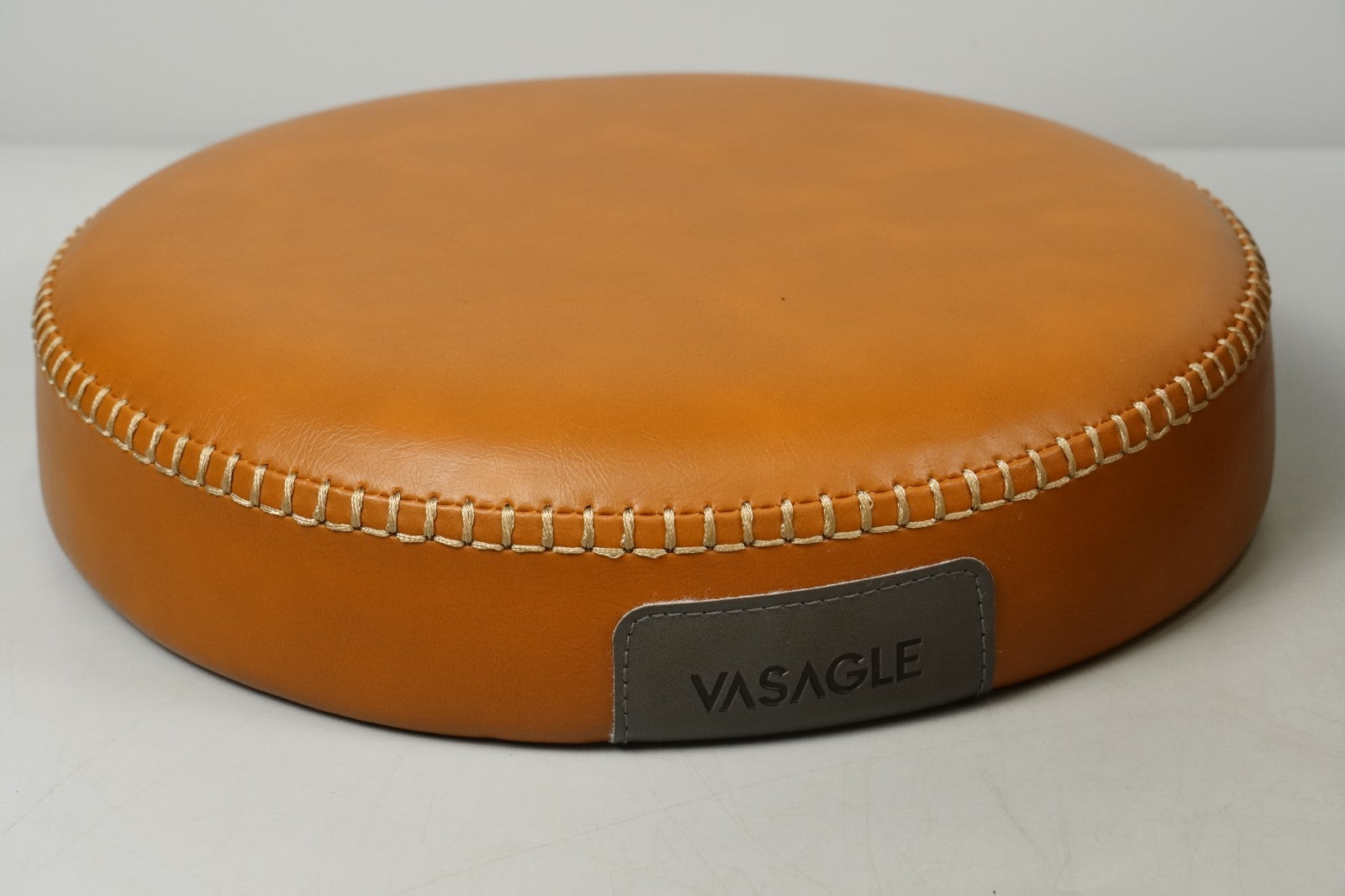 Breakfast Kitchen Bar Stools Counter 76.2cm Stitched Synthetic Leather Brown