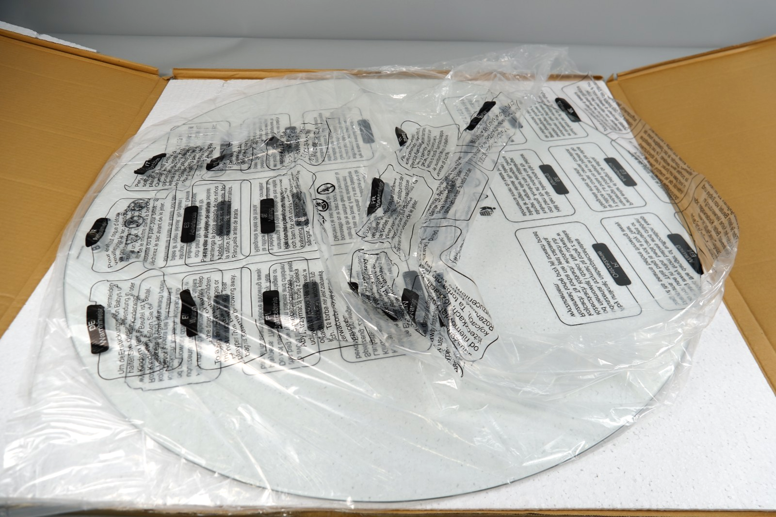 Coffee Table Marble Style Living Room Table Tempered Glass Modern Black Frame