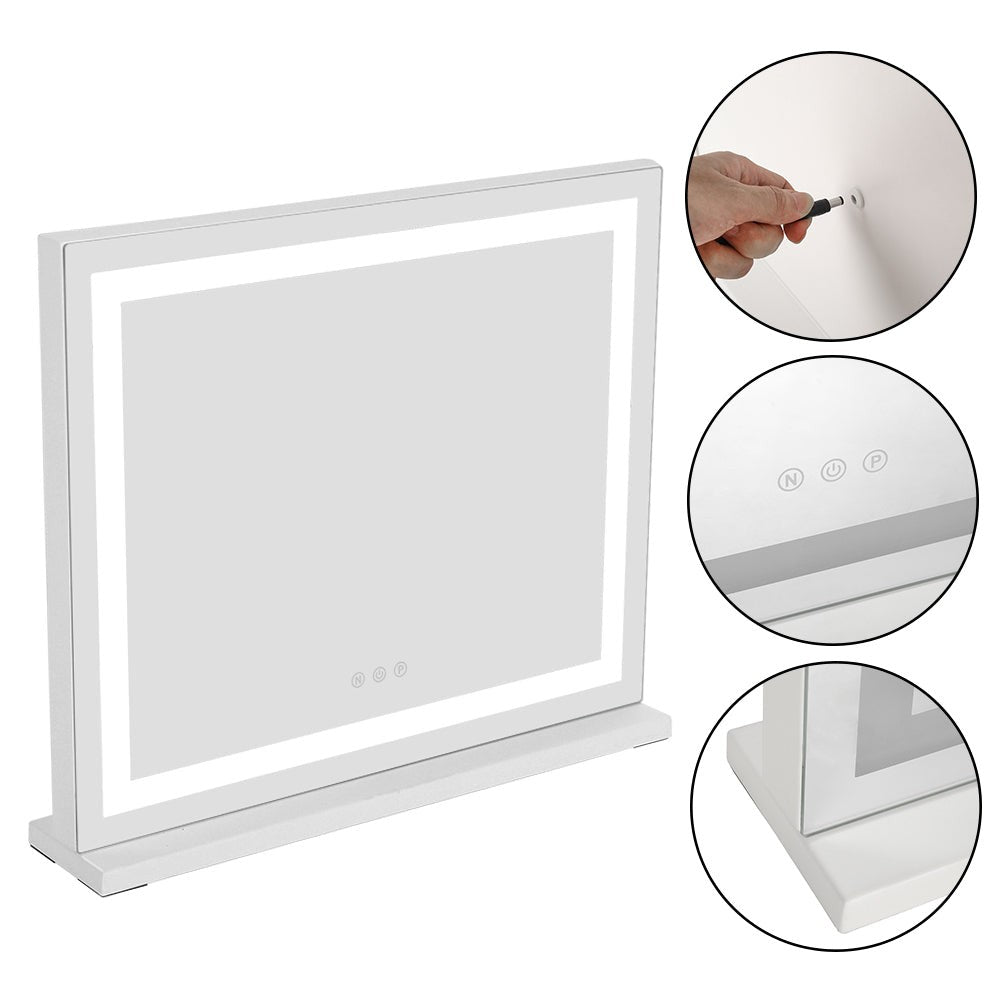 Vanity Mirror Dressing Room LED Light Free Standing White Touch Control