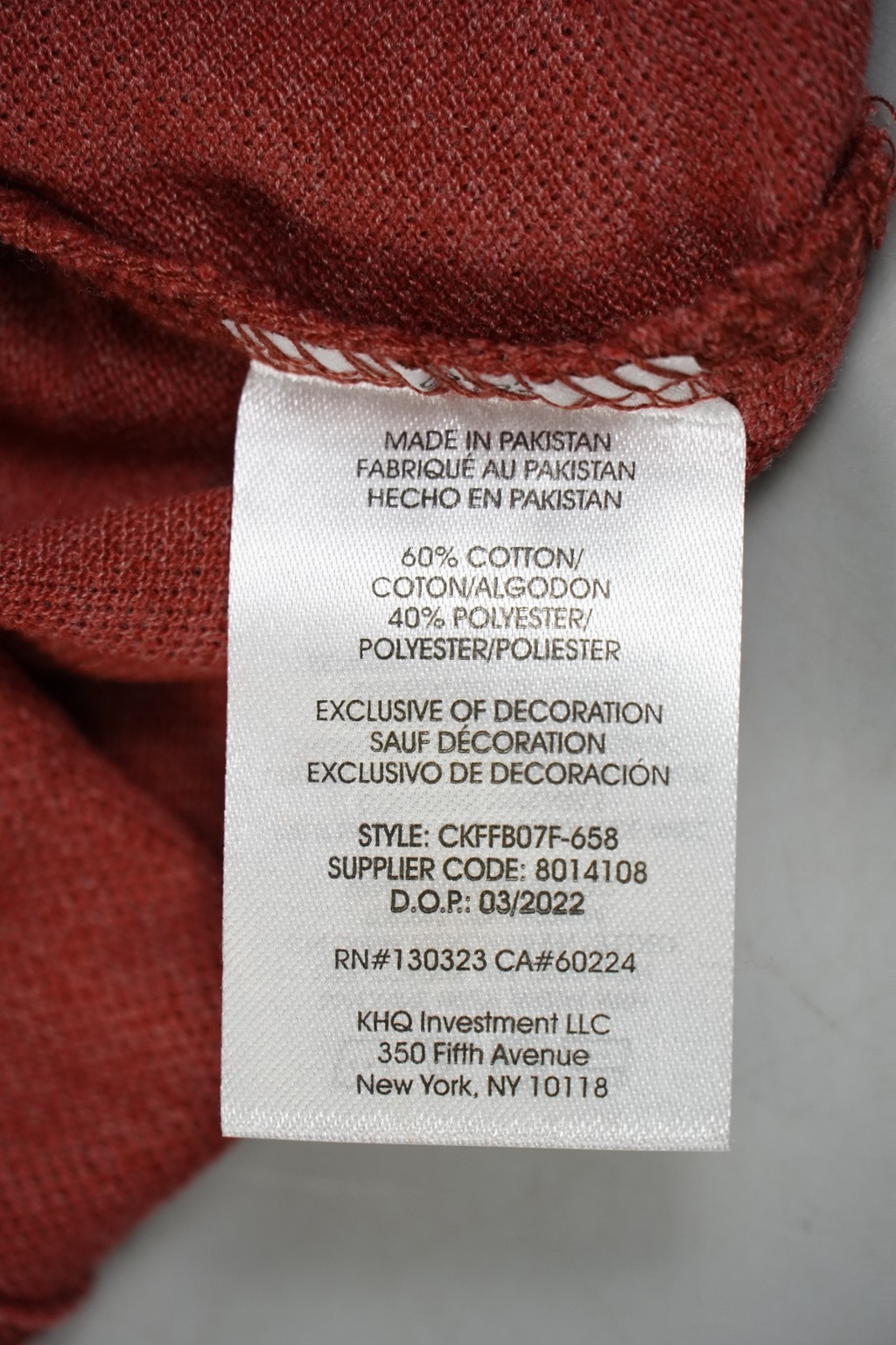 Calvin Klein Kids Polo T-Shirt Burgundy Red Size S (7–8 Years) Short Sleeve