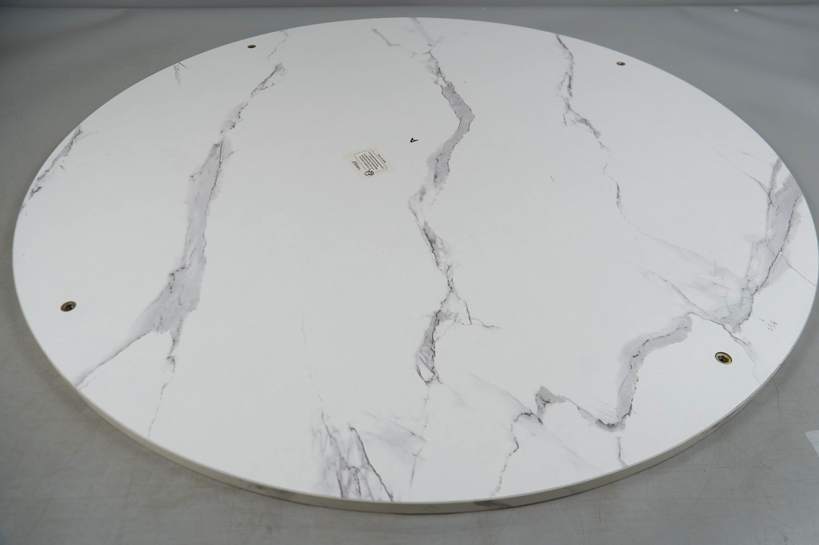 Coffee Table Marble Style Living Room Table Tempered Glass Modern Black Frame