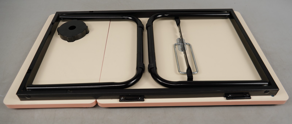 Adjustable Laptop Table with Cup Slot Portable Laptop Stand Bed Table Pink