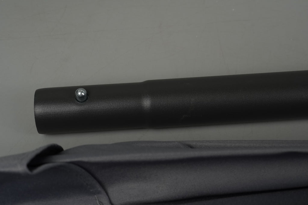 2.5M Grey Garden Parasol Sun Shade Umbrella SunDazeCrank Handle Tilt Mechanism