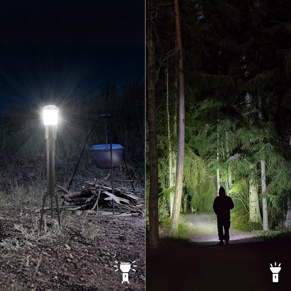 Telescopic Zoomable Light Flashlight Camping 1000 Lumens 3 in 1 IP65 Waterproof