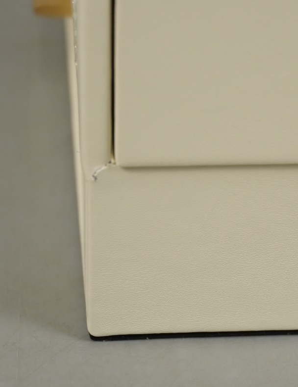 Jewellery Box with Glass Window 5-Layer Jewellery Organiser Gold Cream