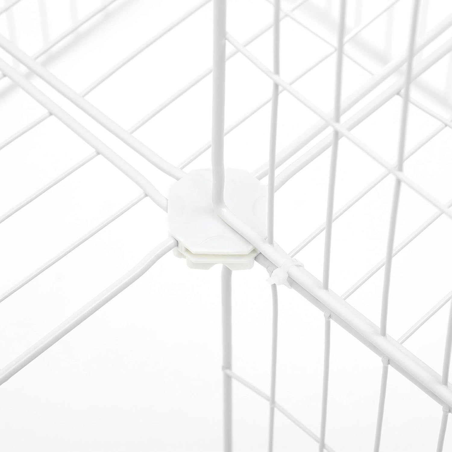 Metal Pet Playpen Cage 2-Floor Customisable Enclosure SONGMICS for Small Animals