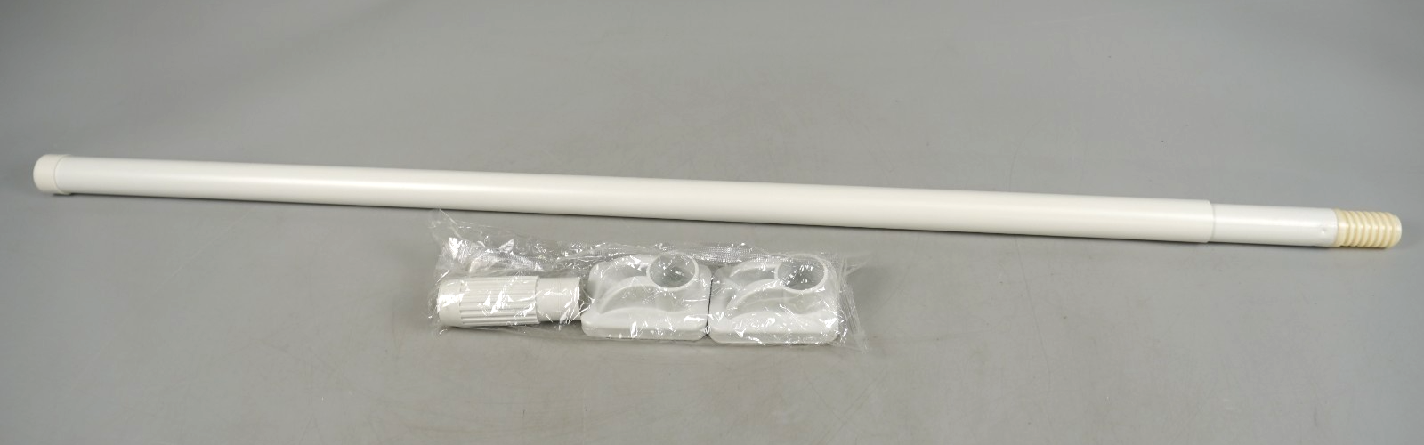 Curtain Telescopic Pole Rod 110-200cm No Drill 35kg Capacity 33mm Steel Rail