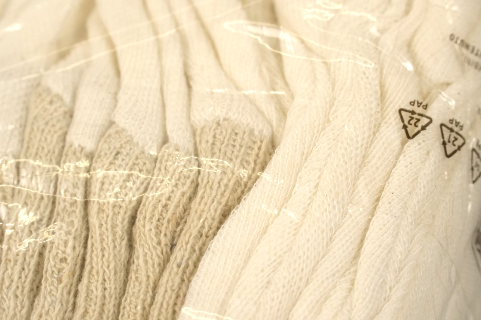 XL BEIGE Stockinette Knitwrist Liner  x 12 pairs Portwest A050 Work Gloves