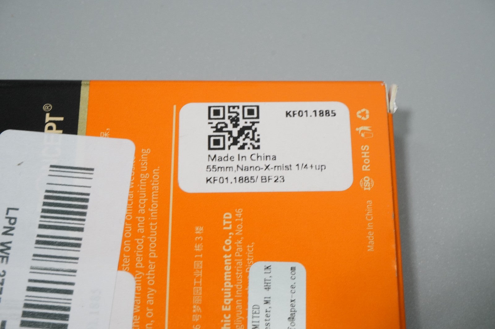 55mm 1/4 Black Diffusion Mist MRC Filter w Cap Soft Glow KentFaith K&F Concept