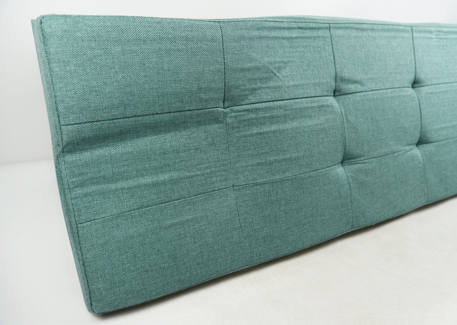 Storage Ottoman Bench 110cm Foot Rest Stool Linen Green