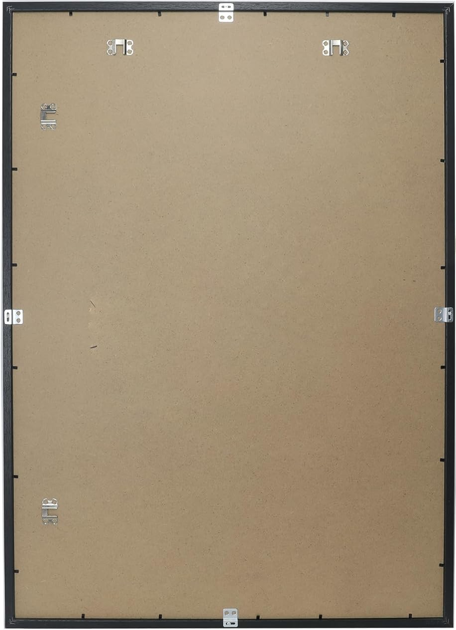 50x70cm Black Picture Frames Set of 3 with Mounts for 40x60cm, 70x50cm Poster