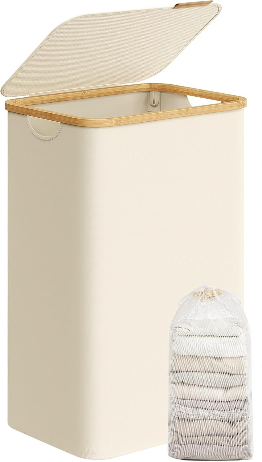Laundry Basket with Lid Large 90L Laundry Hamper 90L Removable Mesh Liner