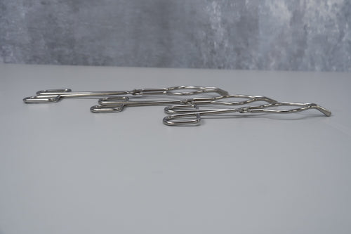 3pc Laboratory Crucible Tongs Set Stainless Steel Flask Beaker Ceramic Clamp
