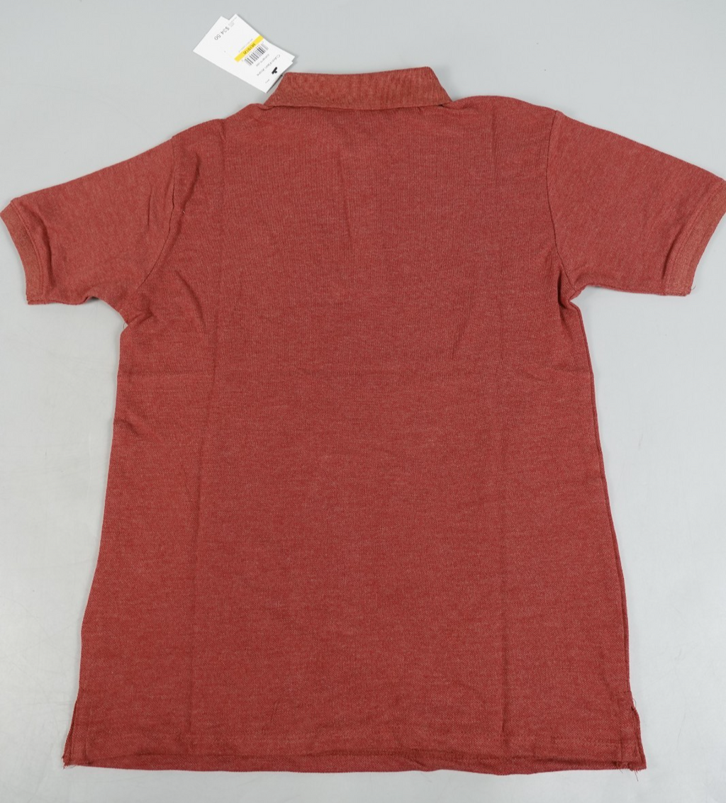 Calvin Klein Kids Polo T-Shirt Burgundy Red Size M (10–12 Years) Short Sleeve