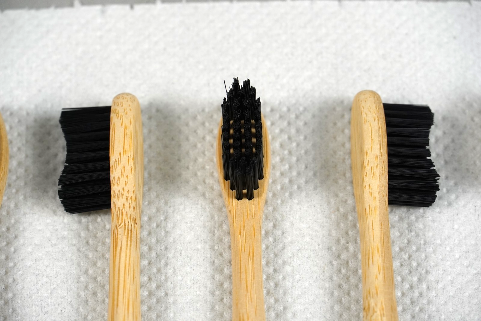 Medium Bamboo Toothbrushes 5 pcs Dental Care Soft-Medium Charcoal Bristles