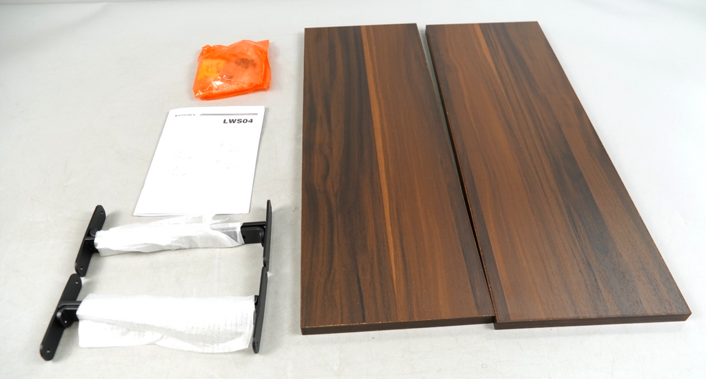 Floating Shelves Set of 2 Wood Decorative Retro Style Shelving